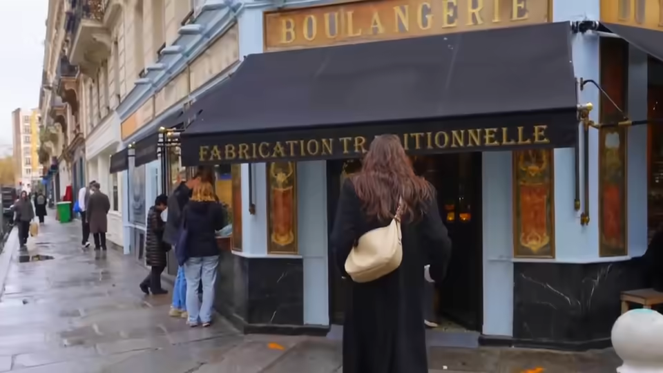 Devanture d'une boulangerie parisienne, tirée d'un montage fourni par Project Arkéa.